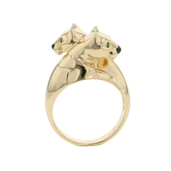 CARTIER PANTHERE Kozari Ring Size 54/#14 18K Yellow Gold - Picture 1 of 9
